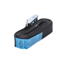 Balenie 2X rýchloupínací pás, 3m, 25mm, so sponou a voľným koncom, LC 500 Kg, vyrobený v súlade s normou STN EN 12195-2 Balenie 2X rýchloupínací pás, 3m, 25mm, so sponou a voľným koncom, LC 500 Kg, vyrobený v súlade s normou STN EN 12195-2